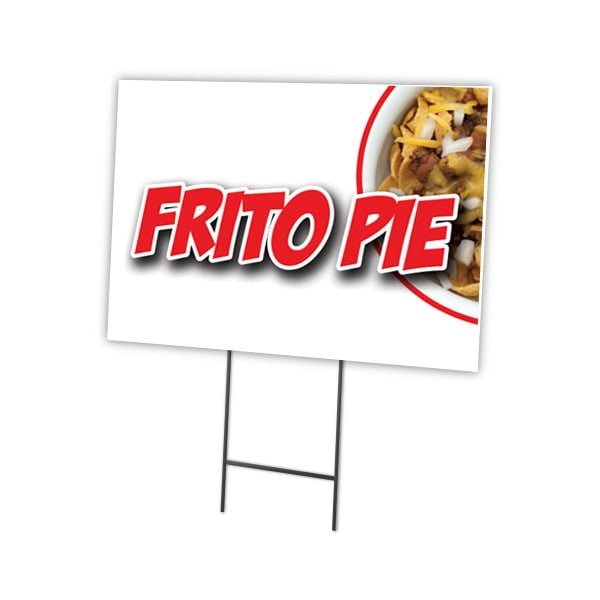 Signmission Frito Pie Yard Sign & Stake outdoor plastic coroplast window, C-1216 Frito Pie C-1216 Frito Pie - main